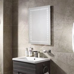 Sensio Bronte 800 x 600mm LED Border Mirror with Demister Pad - SE30576C0.1 -Victorian Plumbing Shop SE30576C01 D2 460