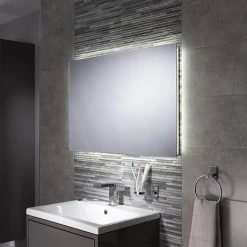 Sensio Eden 600 x 900mm Backlit LED Mirror with Demister Pad - SE30756C0 -Victorian Plumbing Shop SE30756C0 D2 460