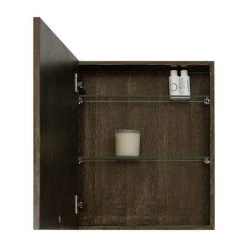 550mm Slimline Mirror Cabinet Dark Oak 2 550mm Slimline Mirror Cabinet Dark Oak -Victorian Plumbing Shop SMCDO D2 460