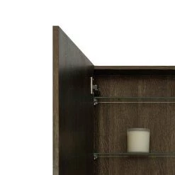 550mm Slimline Mirror Cabinet Dark Oak 3 550mm Slimline Mirror Cabinet Dark Oak -Victorian Plumbing Shop SMCDO D3 460