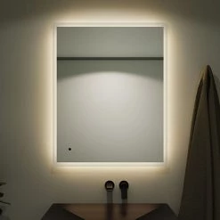 Venice 800 x 1000mm Rectangular LED Illuminated Anti-Fog Bathroom Mirror