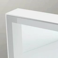 Venice White 1000 x 700mm LED Illuminated Mirror with Demister Pad 2 Venice White 1000 x 700mm LED Illuminated Mirror with Demister Pad -Victorian Plumbing Shop VNLEDWHI D2 460