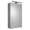 Croydex Madison Hang N Lock Single Door Illuminated Mirror Cabinet with Shaver Socket 700 x 500mm - WC147369E -Victorian Plumbing Shop WC147369E PN