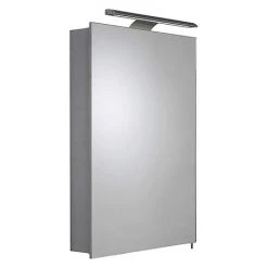 Croydex Madison Hang N Lock Single Door Illuminated Mirror Cabinet with Shaver Socket 700 x 500mm - WC147369E