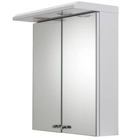 WC267222E-ai1_460.jpg Croydex Shire 2 Door Mirror Cabinet with Light & Shaver Socket - White - WC267222E -Victorian Plumbing Shop WC267222E ai1 460