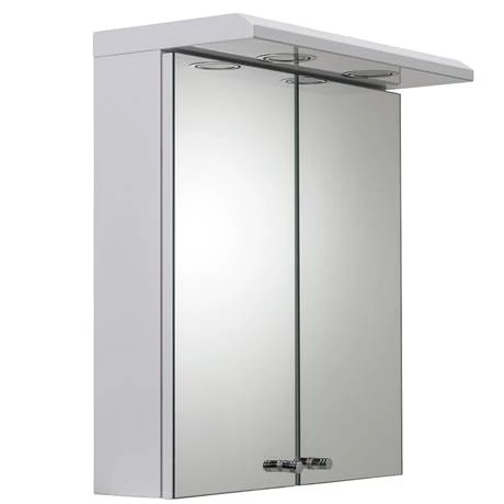 WC267222E-ai3_460.jpg Croydex Shire 2 Door Mirror Cabinet with Light & Shaver Socket - White - WC267222E -Victorian Plumbing Shop WC267222E ai3 460