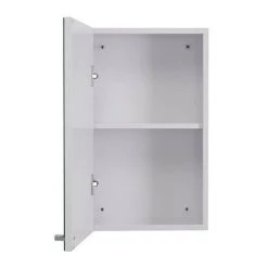 Croydex Carra White Single Door Mirror Cabinet - WC450622 -Victorian Plumbing Shop WC450622 D2 460
