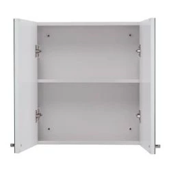 Croydex Carra White Double Door Mirror Cabinet - WC450822 -Victorian Plumbing Shop WC450822 D3 460