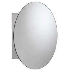 Croydex Severn Circular Door Mirror Cabinet - Stainless Steel - WC836005 -Victorian Plumbing Shop WC836005 ai4 460