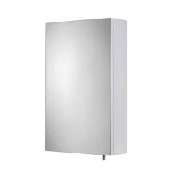 Croydex Dawley White Steel Single Door Mirror Cabinet with FlexiFix - WC930022 -Victorian Plumbing Shop WC930022 D2 460