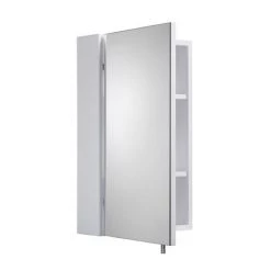 Croydex Dawley White Steel Single Door Mirror Cabinet with FlexiFix - WC930022 -Victorian Plumbing Shop WC930022 D4 460