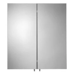 Croydex Dawley Matt Black 600mm Double Door Mirror Cabinet - WC930221 -Victorian Plumbing Shop WC930221 D3 460
