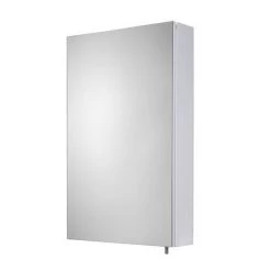 Croydex Finchley Stainless Steel Single Door Mirror Cabinet with FlexiFix - WC940005 2 Croydex Finchley Stainless Steel Single Door Mirror Cabinet with FlexiFix - WC940005 -Victorian Plumbing Shop WC940005 D2 460