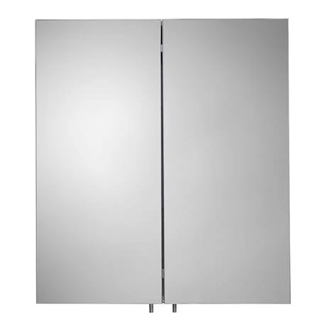 WC940205_D2_460.jpg Croydex Finchley Stainless Steel Double Door Mirror Cabinet with FlexiFix - WC940205 -Victorian Plumbing Shop WC940205 D2 460