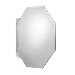 Croydex Favo Octagonal Mirrored Door Cabinet with Bevelled Edging - WC970005 -Victorian Plumbing Shop WC970005 D3 460